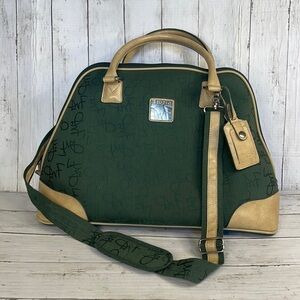 Vintage Look Diane Von Furstenberg Green Weekend Bag.